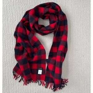 J Crew Buffalo Check Cashmere Scarf
